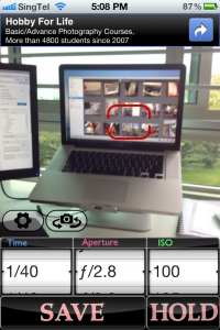 light meter app screenshot